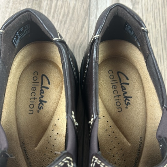 New nwt perfect Clarks Collection Leather Slip-on Carleigh Pearl Dark Brown 8 - Picture 8 of 11